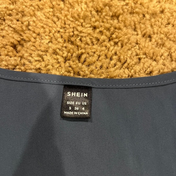 Shein sheer blue blouse - Picture 4 of 6